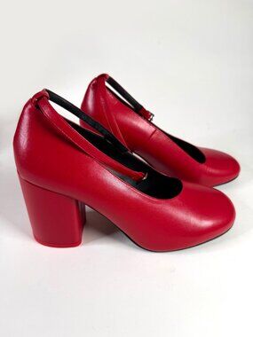 Marimekko Leather Aali Block Heels Shoes Straps Mary Janes EU 39 BRAND NEW